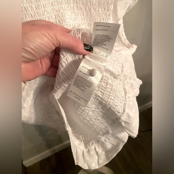 LAUNDRY by Shelli Segal Los Angeles Ruffled Flutter Sleeve Top SZ SM (Stretchy) - Picture 7 of 10